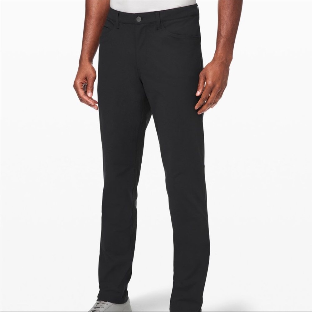 Lululemon ABC classic pants obsidian trousers (charcoal gray)